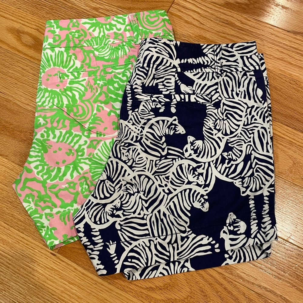 2 pairs of Callahan style Lilly Pulitzer shorts